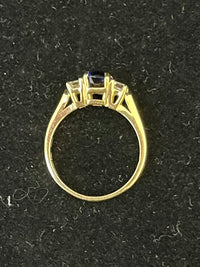 Tiffany & Co. 18KYG with Sapphire & Diamond Ring $30K Appraisal value w/CoA! APR57