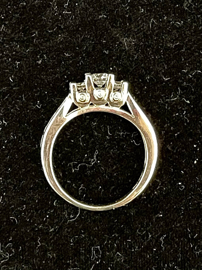 Unique Designer Solid White Gold 1.03 Ct. Diamond Ring - $10K Appraisal Value w/CoA! APR57