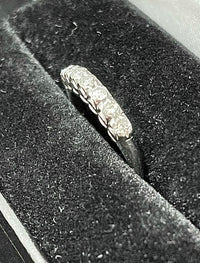 1920's Designer Platinum with 7 Diamonds Band Ring - $6K Appraisal Value w/ CoA! APR57