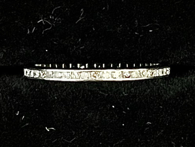 1920s Intricate Design Platinum Diamond Eternity Ring - $6K Appraisal Value w/CoA! APR57