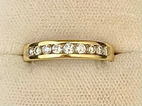 Unique Design SYG with Channel setting Diamond Band Ring - $5K Appr Value w/CoA! APR57