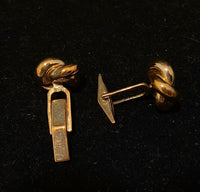 CARTIER Trinity Love Knot Style 18K Yellow Gold Cufflinks - $2.5K Appraisal Value w/ CoA } APR57