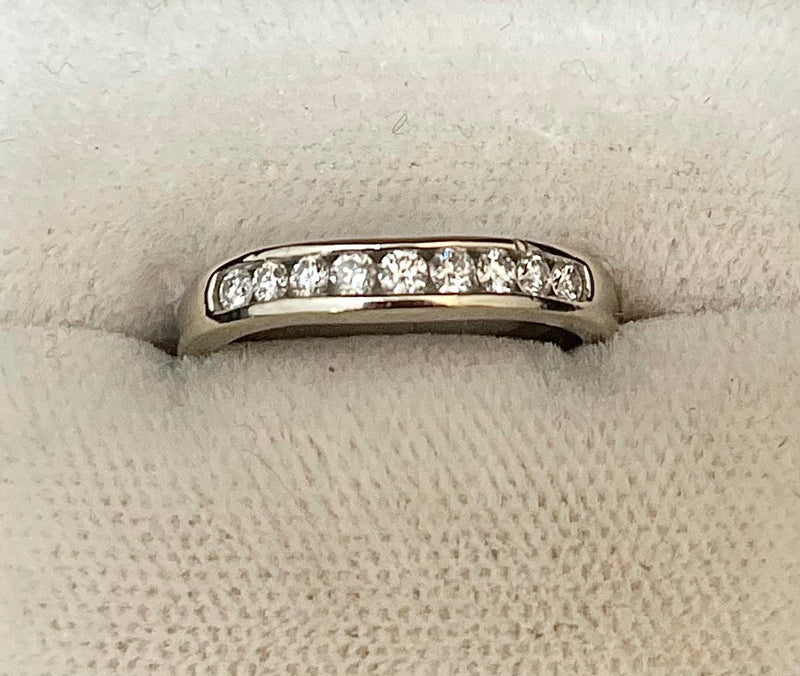 Unique Designer SWG Channel setting Diamond Band Ring - $6K Appraisal Value w/CoA! APR57