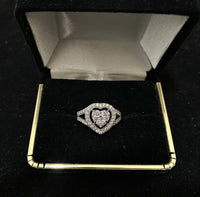 Chopard-style High-end Designer Solid White Gold Ring with 52 Diamonds - $15K Appraisal Value w/CoA} APR57