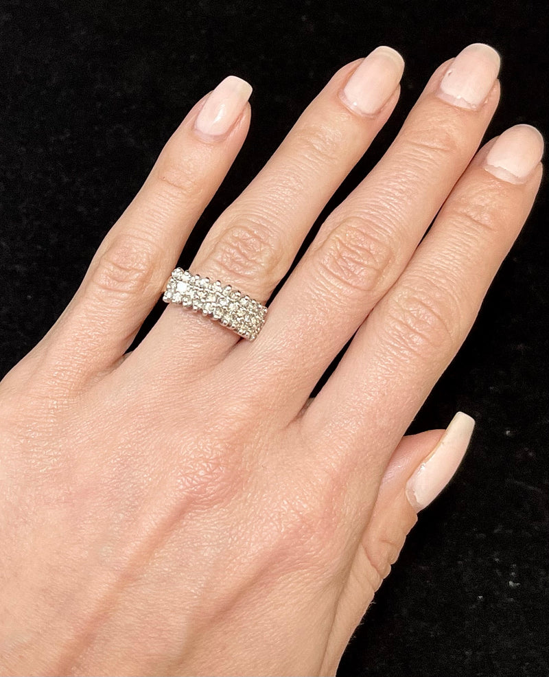 Beautiful Designer SW/YG Diamond Ring - $5K Appraisal Value w/CoA! APR57