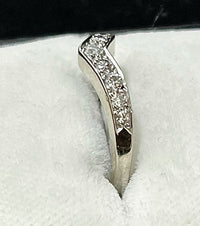 1940s Unique Design SWG with 9 Diamonds Ring - $5K Appraisal Value w/CoA! APR57
