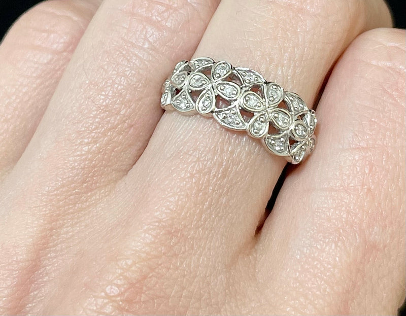 1920s Victorian Design Handmade SWG Diamond Ring - $3K Appraisal Value w/CoA! APR57