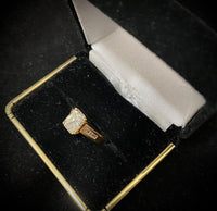 18K Yellow Gold Engagement Ring with Radiant-cut Diamonds & Accent Stones - $60K Appraisal Value w/CoA} APR57