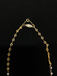 Victorian Antique 18KYG & SRG 22-Diamonds Necklace - $40K Appraiisal Value w/CoA} APR 57