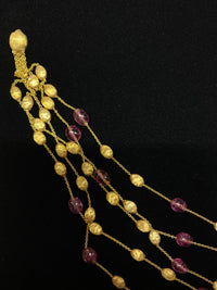 MARCO BICEGO 18K Yellow Gold Chain Necklace with 28 Amethysts Stones - $30K Appraisal Value w/CoA} APR 57