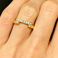 Unique Design 22KYG with Diamond Crystals Ring - $1.5K Appraisal Value w/CoA! APR57