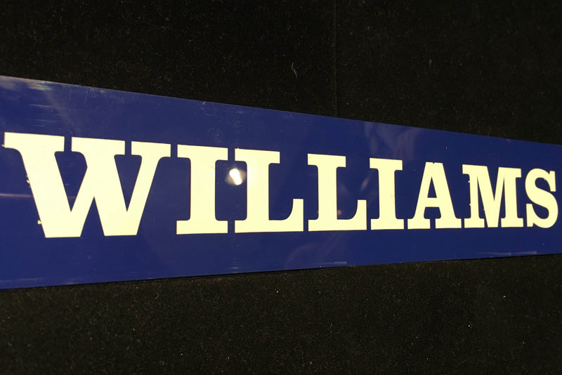 Bernie Williams Locker Nameplate Rare Collectible Baseball NY Yankees & MLB w/COA $1K VALUE APR 57