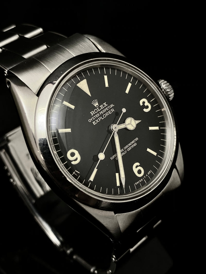 ROLEX Explorer I Stainless Steel 1965 Oyster Perpetual Watch - $100K Appraisal Value! APR57