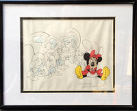 GEORGE DESANTIS Original Minnie Mouse Sketch - Extremely Rare Signed - $4K VALUE* APR 57