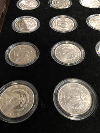 1878-1904 U.S. Peace Silver Dollar Complete Collection The Silver Mint LTD Morgan 15 Coins $1.5K Appraisal Value! ✓ APR 57