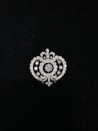 Stunning 8 CT Diamond Fleur De Lis Pend / Brooch in Solid White Gold - $35K Appraisal Value! } APR 57
