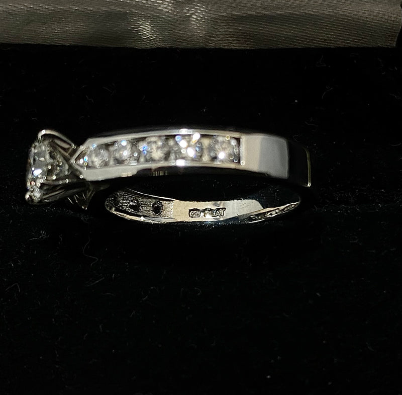 INCREDIBLE Platinum 11-Diamond Engagement Ring - $20K Appraisal Value w/ CoA! } APR57