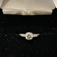 1930's Antique Solid White Gold Diamond Accented Engagement Ring - $20K Appraisal Value w/ CoA! } APR57