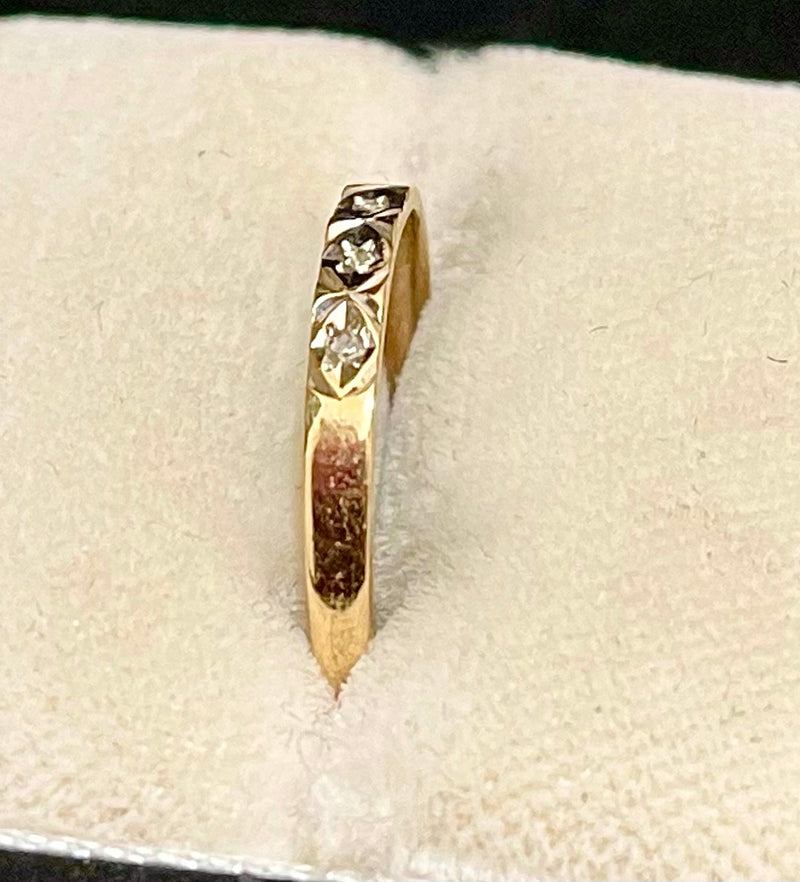 1940s Vintage Designer's  SYG Diamond Band Ring - $2.5K Appraisal Value w/ CoA! APR57