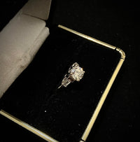 Solid White Gold 3-stone Diamond Engagement Ring - $30K Appraisal Value w/ CoA! } APR57