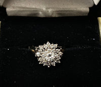 Antique Designer Solid White Gold Diamond Cluster Cocktail Ring - $10K Appraisal Value w/ CoA! } APR57
