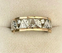 1930s Unique Intricate Filigree Design SYWG Band Ring - $5K Appraisal Value w/CoA! APR57