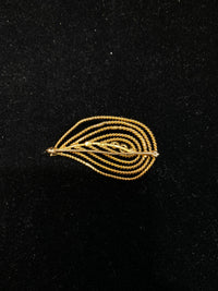 BEAUTIFUL Unique Design Solid Yellow Gold Brooch Pin w/ Garnet & CZ Stones - $6K Appraisal Value! } APR 57