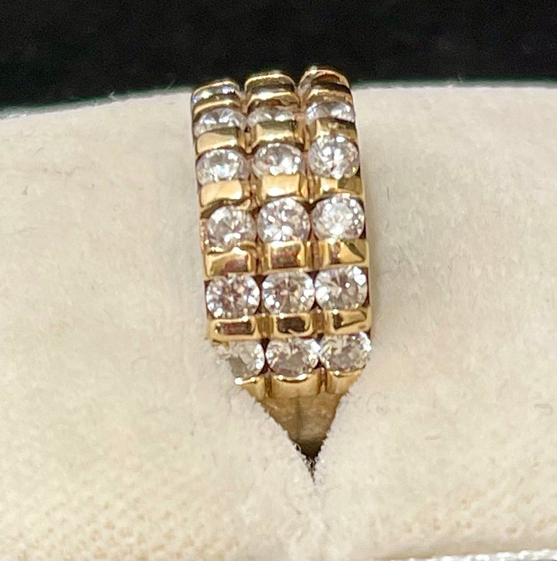Unique Designer's SYG Diamond Crystal Ring - $1.5K Appraisal Value w/ CoA! APR57
