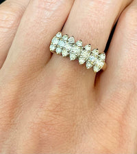 Unique Designer's Two-Toned SYWG Diamond Ring - $8K Appraisal Value w/CoA! APR57