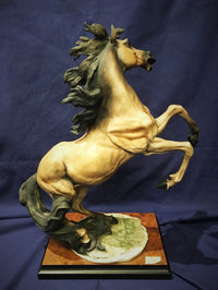 GUISEPPE ARMANI Limited Edition Rearing Horse Porcelain Statue, Signed, Florence- $5K VALUE w/ CoA!* APR 57