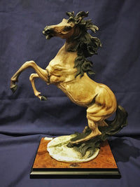 GUISEPPE ARMANI Limited Edition Rearing Horse Porcelain Statue, Signed, Florence- $5K VALUE w/ CoA!* APR 57
