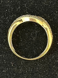 Unique Designer Twisted Yellow/White Gold Diamond Ring - $7K Appraisal Value w/CoA! APR57