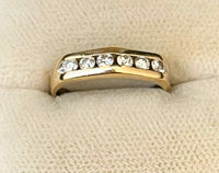 Contemporary SYG Channel Setting Diamond Band Ring - $6K Appraisal Value w/CoA! APR57
