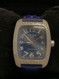 LOCMAN Diamond Collection Aluminum Tonneau Wristwatch w/ 90 Diamonds - $6K APR Value w/ CoA! ✓ APR 57