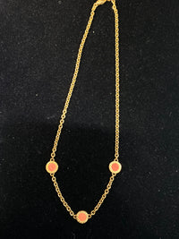 BVLGARI Rare Vintage 18K YG Pink/Orange Coral Pendant Necklace - $20K Appraisal Value! } APR 57