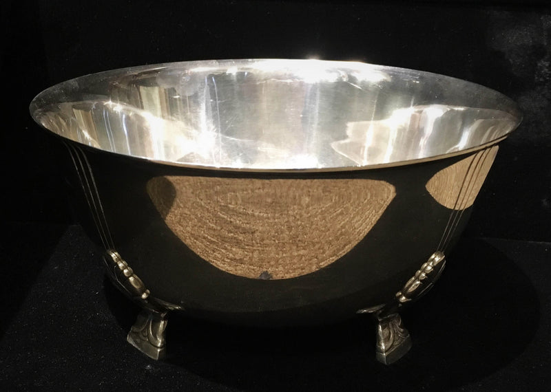 TIFFANY & CO. Sterling Silver Compote Candy Dish Bowl with Hoofs, 1956