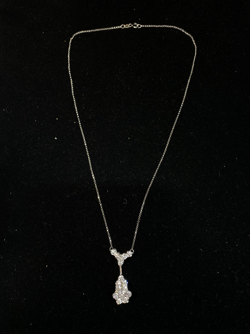 CHOPARD Beautiful White Gold Necklace w/ 3cts of Diamonds! $30K Appraisal Value! } APR 57