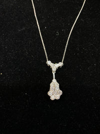 CHOPARD Beautiful White Gold Necklace w/ 3cts of Diamonds! $30K Appraisal Value! } APR 57