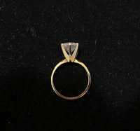 Beautiful Unique Solid Yellow Gold 3Ct. Diamond Solitaire Engagement Ring - $30K Appraisal Value w/ CoA! } APR57