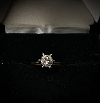 BEAUTIFUL Solid Yellow Gold with Diamond European Shank Engagement Ring - $10K Appraisal Value w/ CoA! } APR57