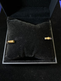 TIFFANY & CO. Etoile 18K Yellow Gold & Platinum Diamond Bangle Bracelet - $25K Appraisal Value! } APR 57