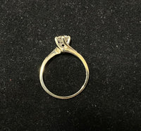 Unique Designer Solid White Gold Diamond Solitaire Engagement Ring - $13K Appraisal Value w/CoA} APR57