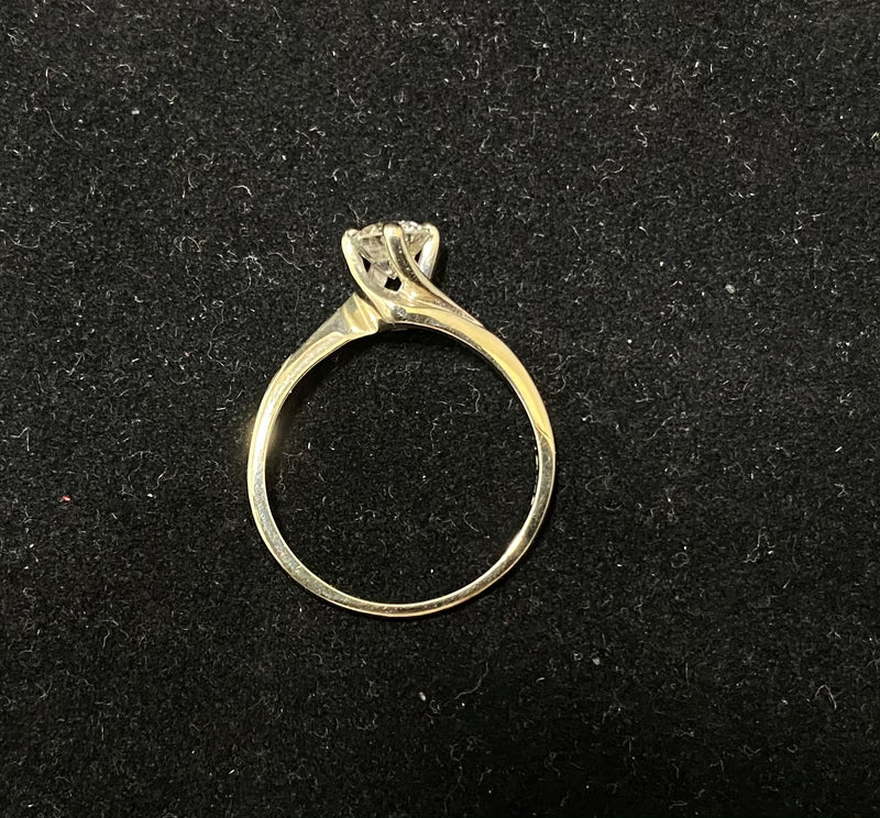 Unique Designer Solid White Gold Diamond Solitaire Engagement Ring - $13K Appraisal Value w/CoA} APR57