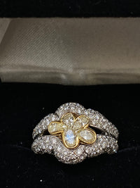 VERNEY PARIS Unique Design 18K White Gold with 6ct of 200+ Diamonds Ring $50K Appraisal Value w/CoA} APR 57