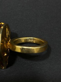 1800's Antique Design Yellow Gold on Silver with 49 Diamonds Ring -  $15K Appraisal Value w/CoA} APR 57