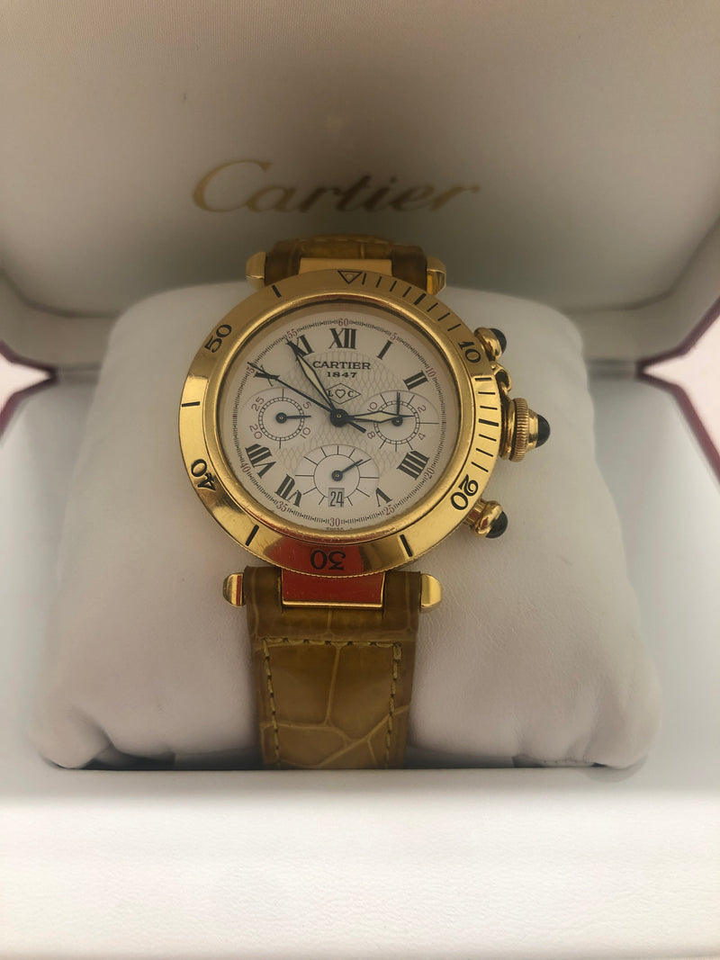 CARTIER Rare Vintage 18K Yellow Gold Limited Edition Wristwatch - $50K VALUE APR 57