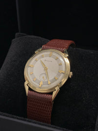 BULOVA  Amazing Vintage 1950s Solid 14K Gold Wristwatch - $7K APR Value w/ CoA! ✓ APR 57