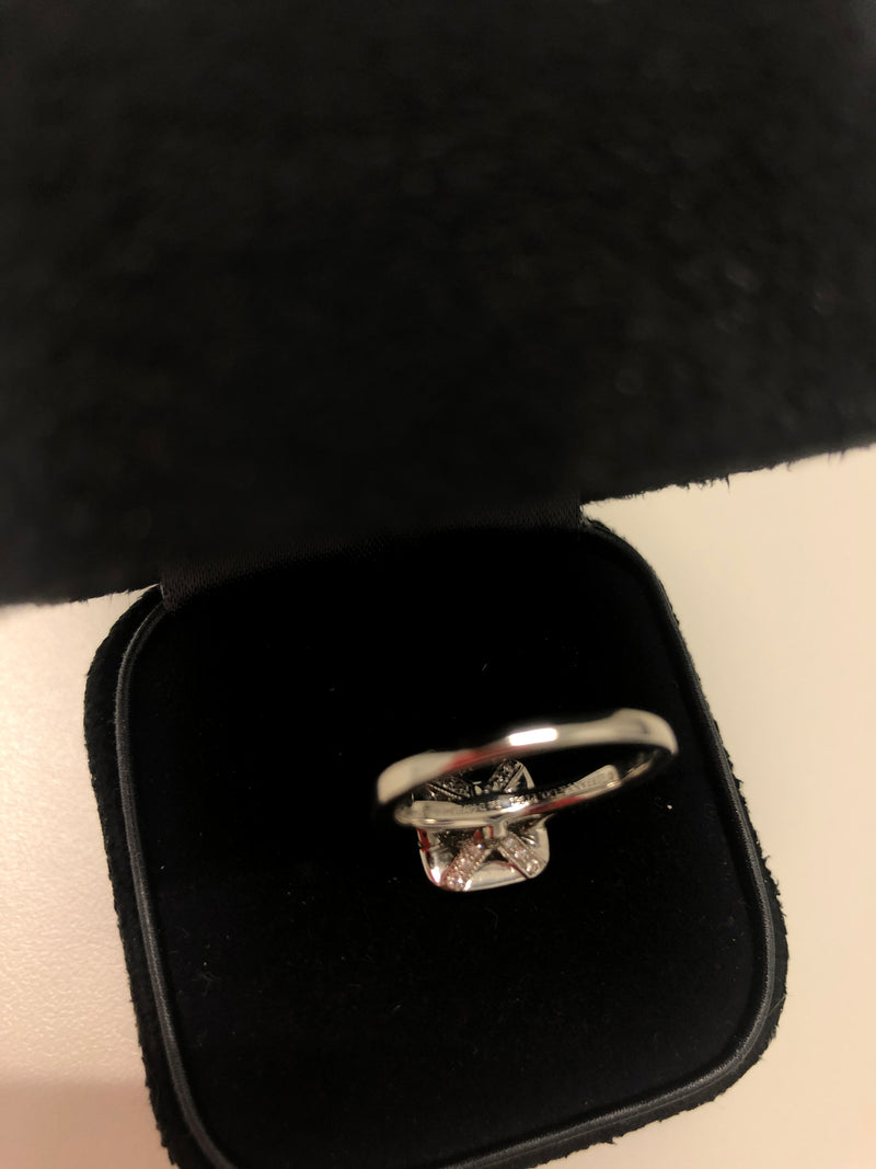TIFFANY & CO. Platinum Modified and Brilliant Cut Diamond Ring - $25K VALUE Apr57