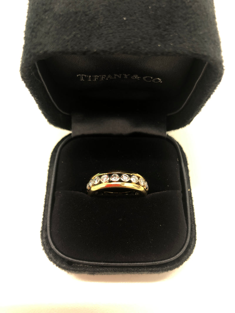 TIFFANY & CO. Platinum and 18K Yellow Gold Band with Diamonds - $13K VALUE APR 57