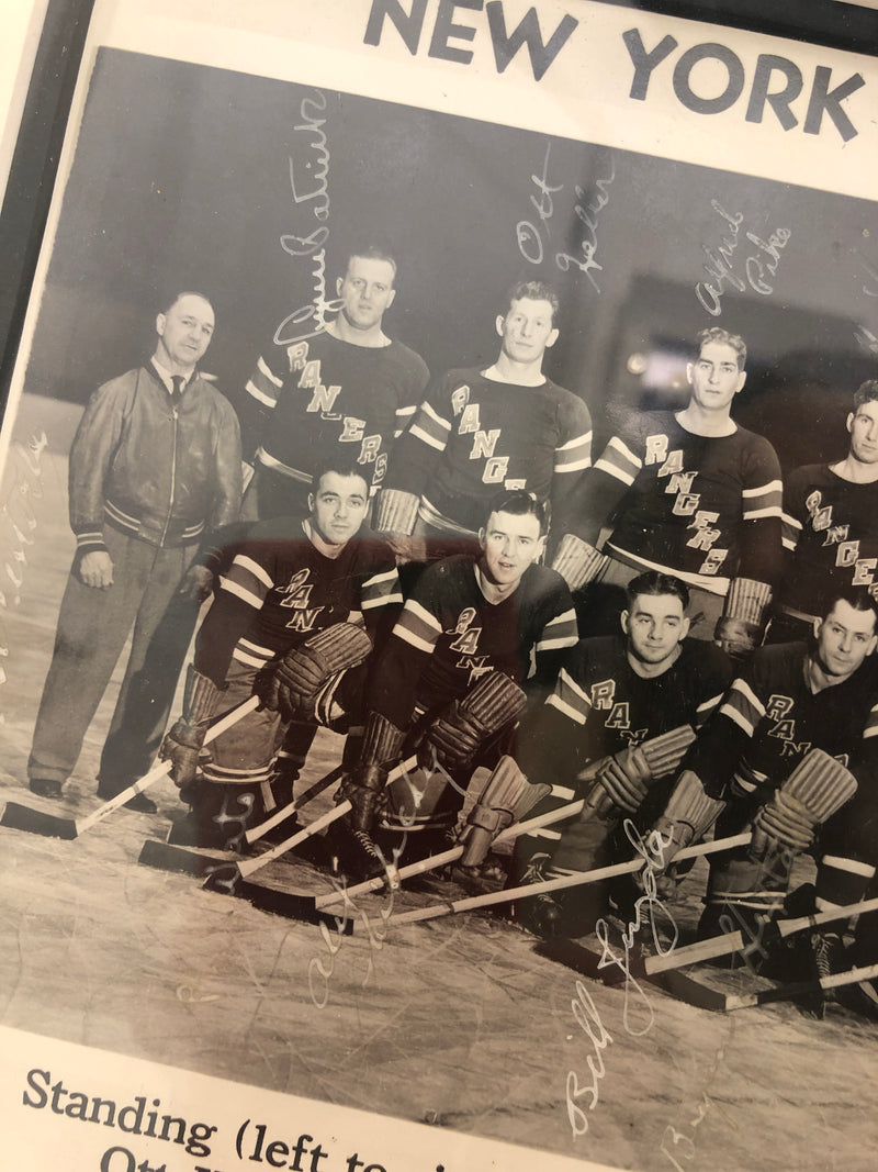 NEW YORK RANGERS 1941-42 Autographed Team Photo - $10K VALUE Apr57